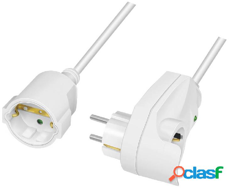 LogiLink LPS275 Alimentazione Prolunga 16 A Bianco 3 m