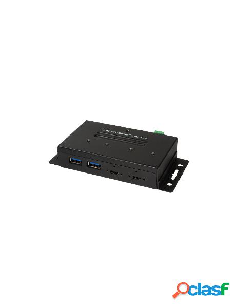 Logilink - hub usb-c&trade 3.1 gen 2, 4 porte in metallo