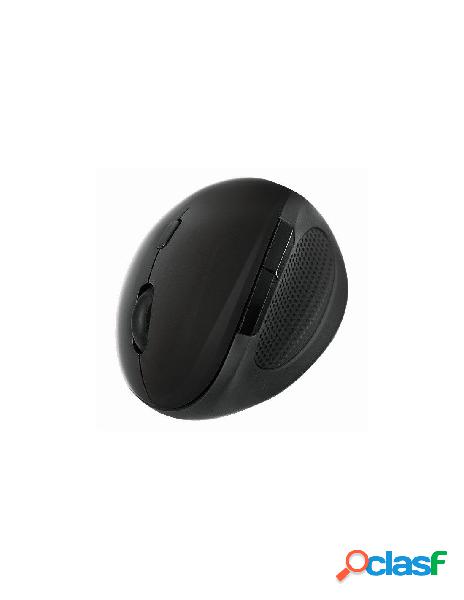 Logilink - mouse ottico ergonomico wireless 1600dpi nero