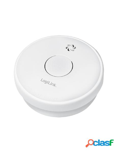 Logilink - rilevatore di fumo con batteria zinco-carbone