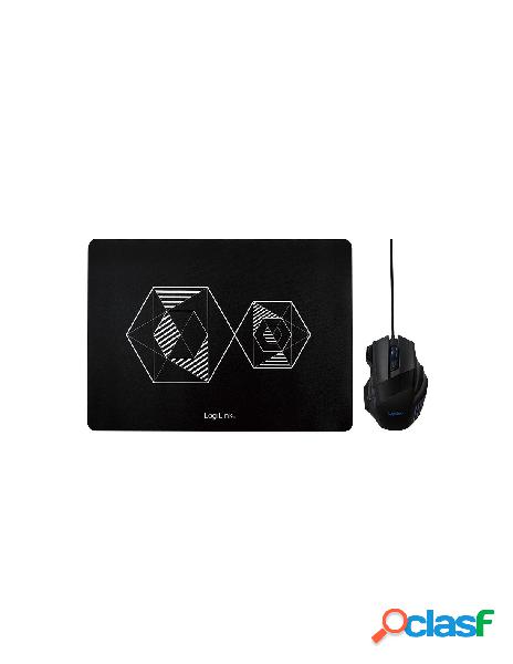 Logilink - set gaming combo mouse e tappetino