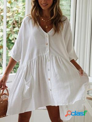 Loose Beach Cover Up Shift Dresses