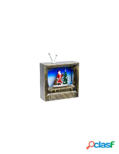 Lotti - decoro lotti 59771 tv brunita con acqua glitter led