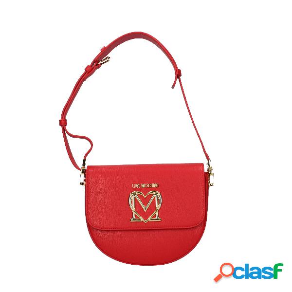 Love Moschino Borsa a tracolla rossa da donna in ecopelle
