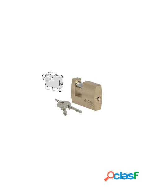 Lucchetto cisa 121610500 locking line ottone spazzolato