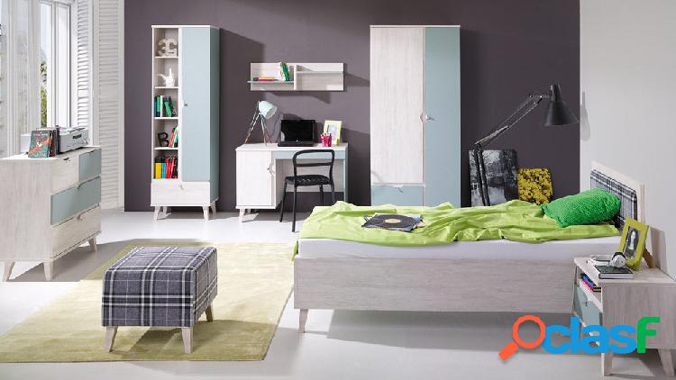 Luciente - Cameretta completa moderna con letto contenitore