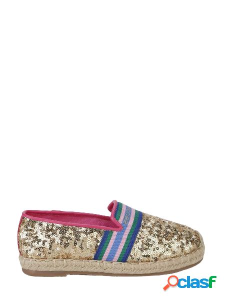 MARC JACOBS Espadrillas con paillettes all over Oro