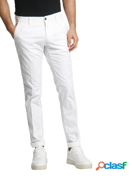 MASONS Pantaloni chino slim fit Bianco