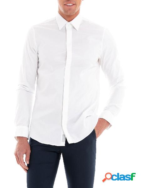 MICHAEL KORS Camicia a manica lunga slim fit Bianco