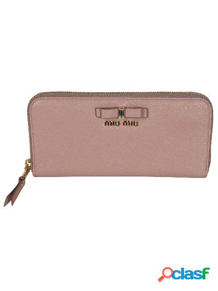 MIU MIU PORTAFOGLIO DONNA 5ML5062D7AF0615 PELLE ROSA