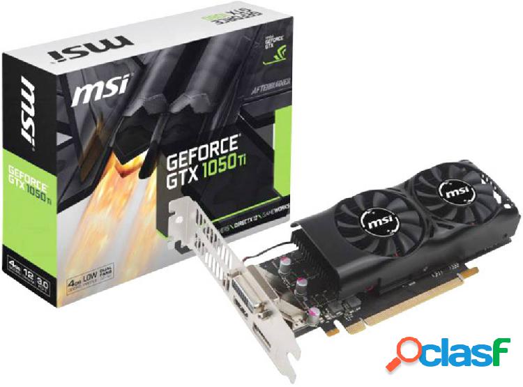 MSI Gaming Scheda grafica Nvidia GeForce GTX1050 Ti 4GT LP 4