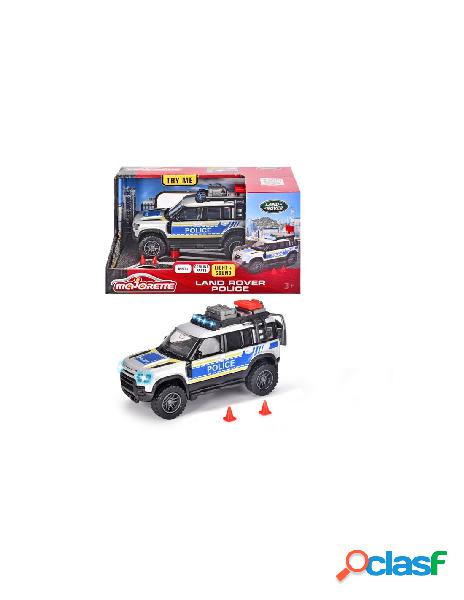Majorette grand series land rover police, luci e suoni,