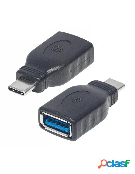 Manhattan - adattatore convertitore usb-c&trade maschio a