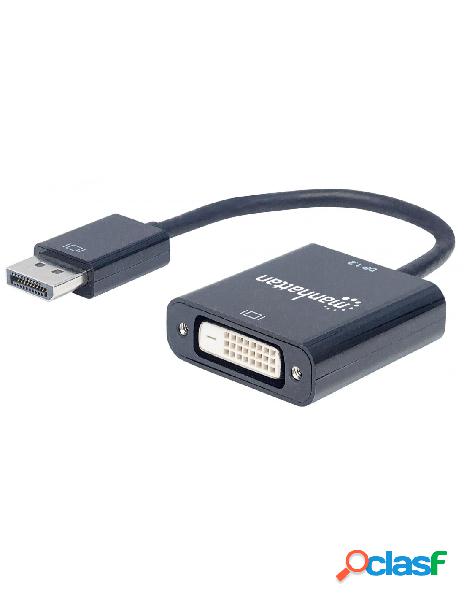Manhattan - adattatore da displayport 1.2a a dvi-d