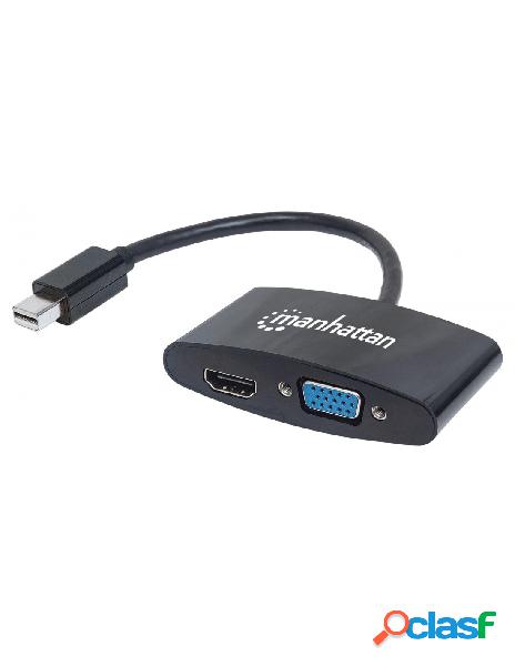 Manhattan - adattatore mini displayport 2-in-1 4k hdmi vga