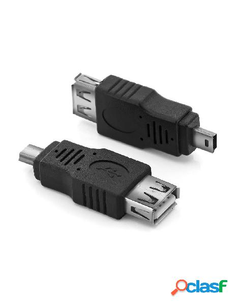 Manhattan - adattatore usb a femmina a mini b maschio