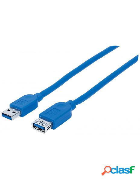 Manhattan - cavo prolunga usb 3.0 superspeed a/a m/f 1m