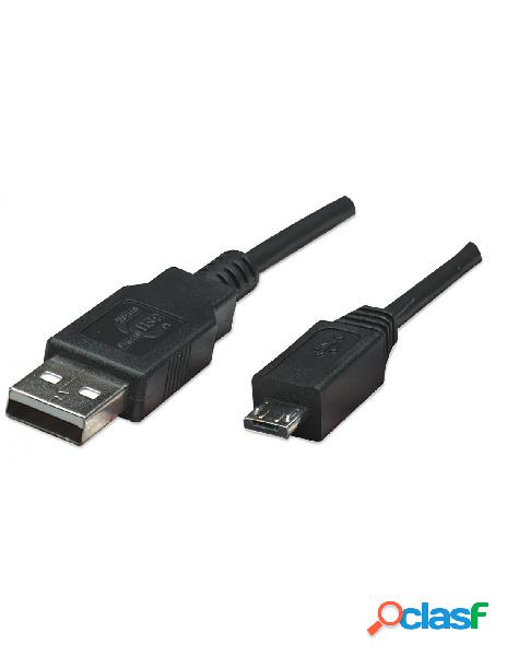 Manhattan - cavo usb 2.0 a maschio/micro a maschio 1.8 m