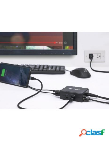 Manhattan - hub usb-c&trade con funzione di ricarica power