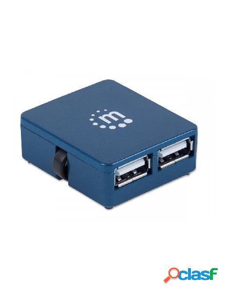 Manhattan - micro usb hub 2.0 4 porte, attivo