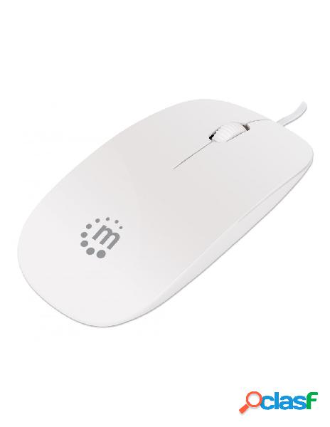 Manhattan - mini mouse ottico usb silhouette cavo 1,2m