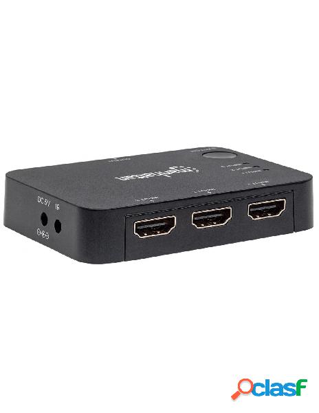 Manhattan - switch hdmi1.4 4k uhd 3d a 3 porte con