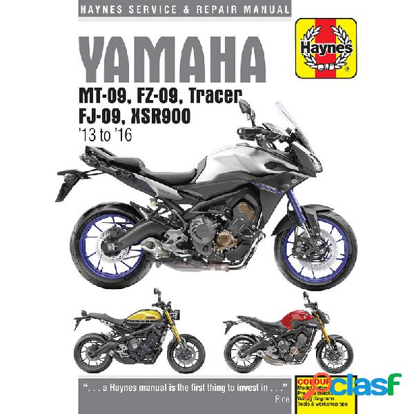 Manuale di officina per Yamaha MT-09 -'16