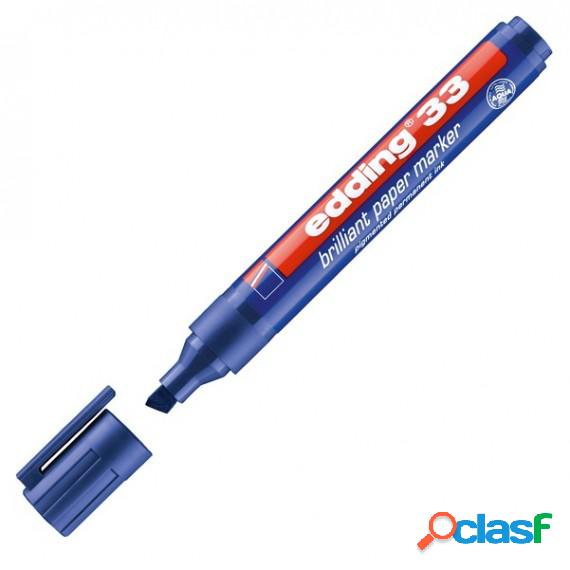 Marcatore 33 a base dacqua - punta scalpello - 1 - 5 mm -