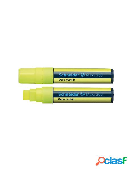 Marcatore a gesso liquido schneider colore giallo - tratto 5