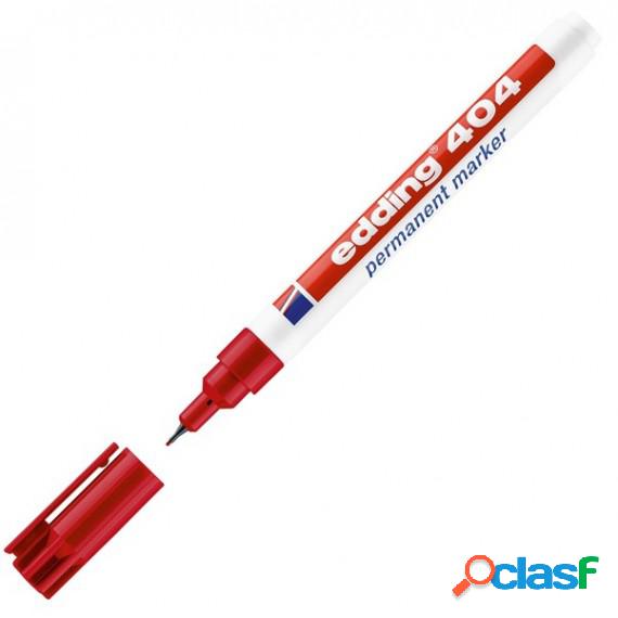 Marcatore permanente 404 - punta extra-fine 0,75mm - rosso -