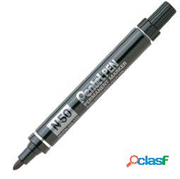 Marcatore permanente N50 - punta tonda - nero - Pentel (unit