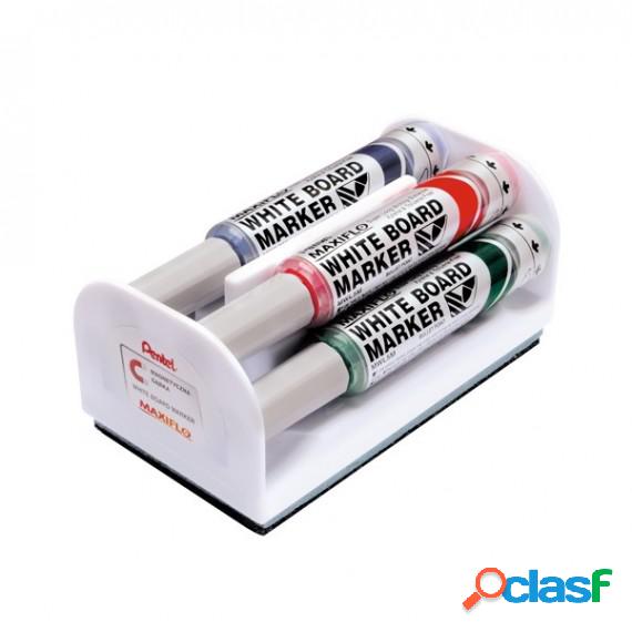 Marcatori Maxiflo con cancellino - punta conica 6 mm -