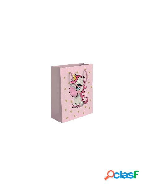 Marpimar - shopper regalo marpimar plc89 unicorn girl rosa