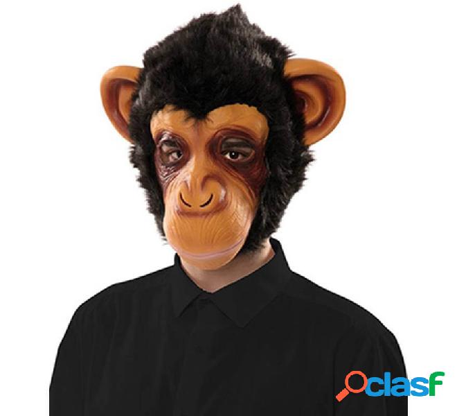Maschera di scimpanzé con capelli