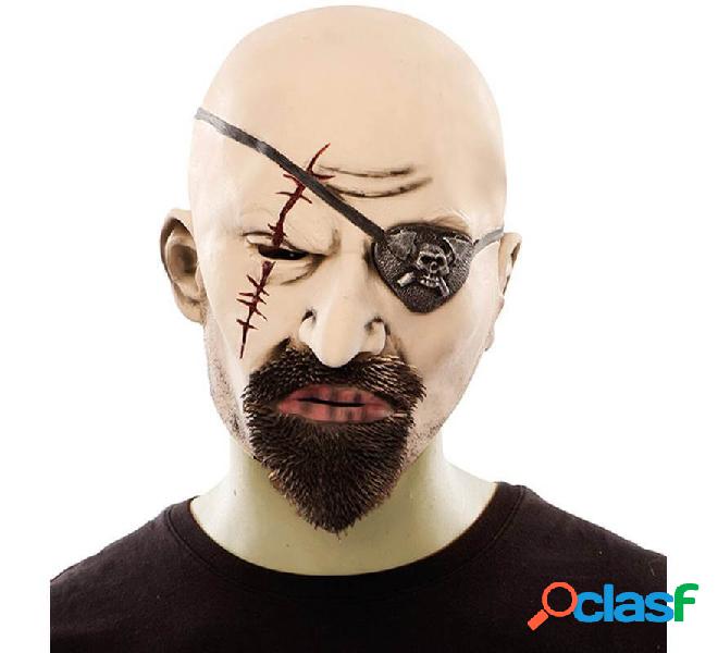 Maschera pirata zombie con pizzetto