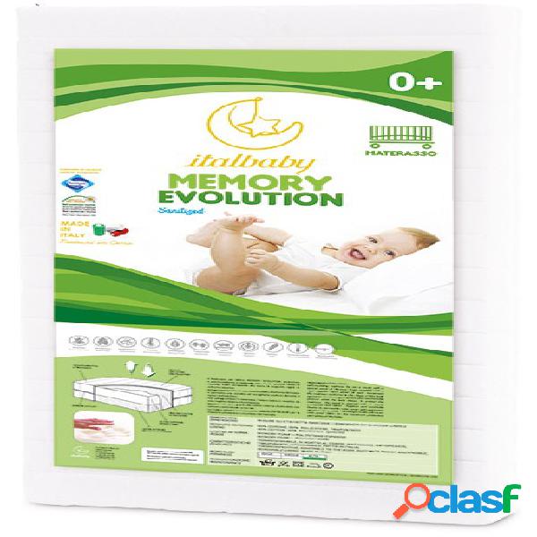 Materasso Memory Evo Italbaby Lettino cms. 63x125x12H