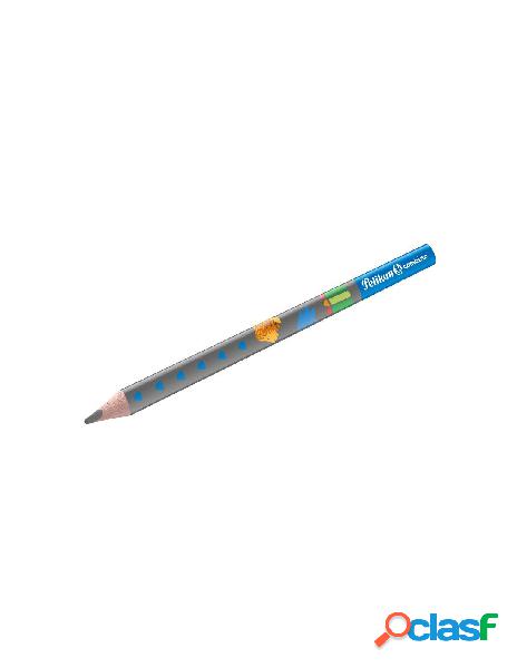 Matita triangolare jumbo colore azzurro pelikan combino -