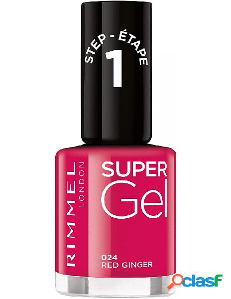 Max factor - rimmel smalto super gel 024 red ginger 12 ml