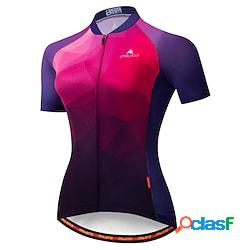 Miloto Per donna Maglia da ciclismo Manica corta Inverno