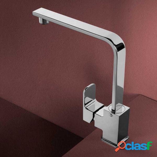 Miscelatore monocomando per lavello serie King. Bocca alta