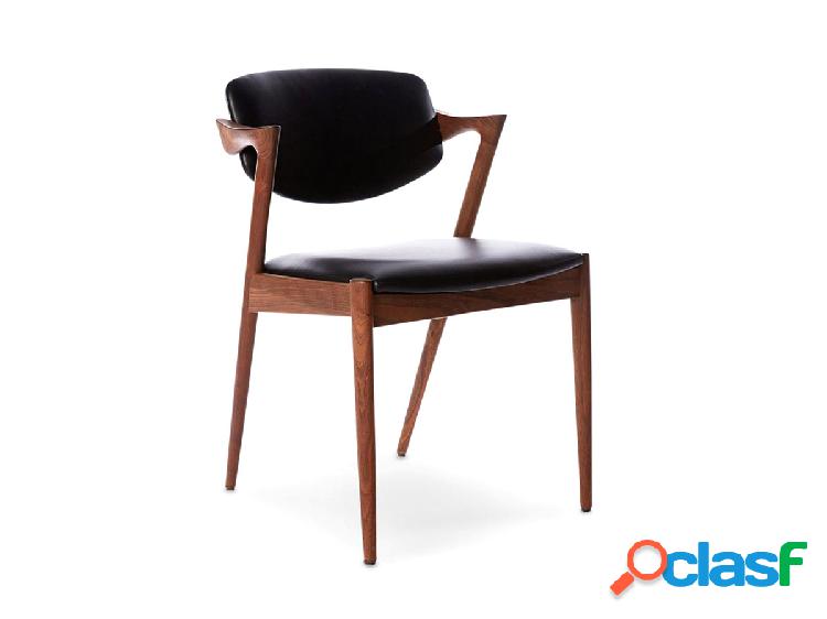 Miyazaki Chair Factory No42 Sedia - Noce Ebano/Pelle