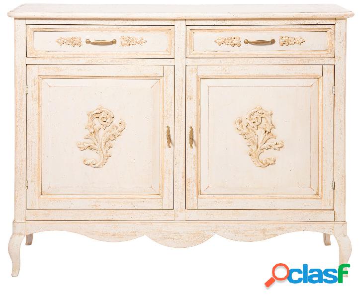 Mobile credenza da salotto 2 cassetti 2 ante stile classico
