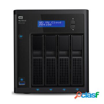 My cloud pr4100 nas scrivania collegamento ethernet lan nero