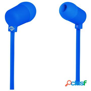 Mysound speak fluo auricolare stereofonico cablato blu