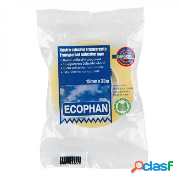 Nastro adesivo Ecophan - 15 mm x 33 mt - in caramella -