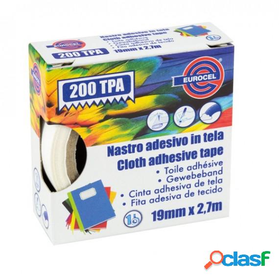 Nastro adesivo telato TPA 200 - 19 mm x 2,7 mt - rosso -