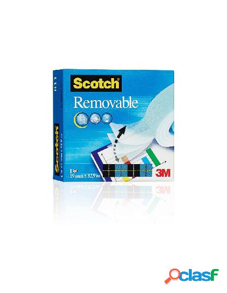 Nastro invisibile 3m scotch removibile 811 19x33
