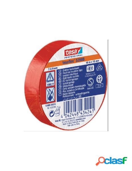 Nastro isolante misura 10x15 colore rosso