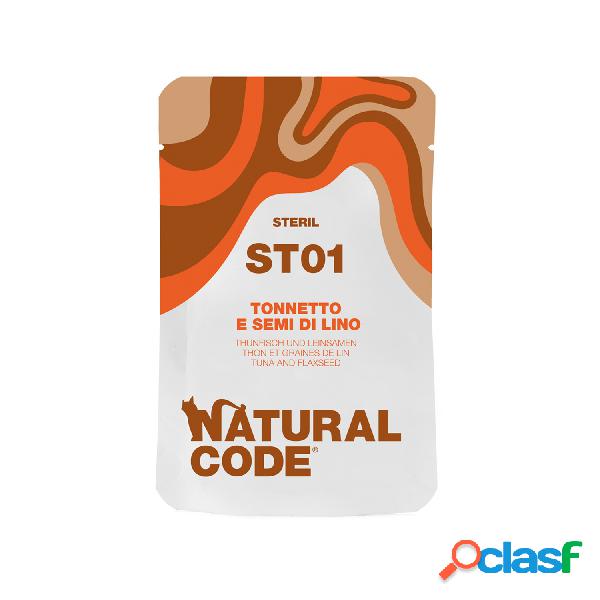 Natural Code Cat Steril 01 Tonnetto e Semi di Lino busta 70g