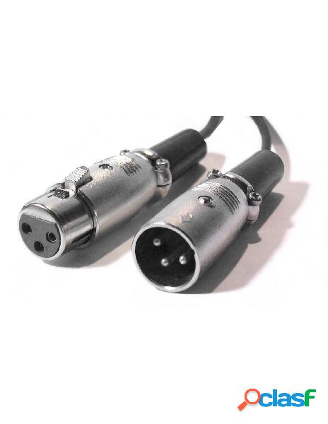 Oem - cavo prolunga xlr cannon 2 mt. col. nero